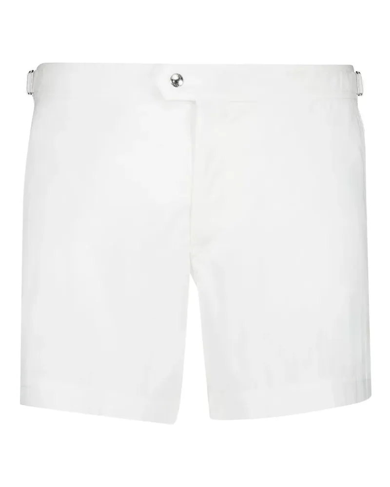 Tom Ford buckle-detail swim shorts - Weiß Weiß