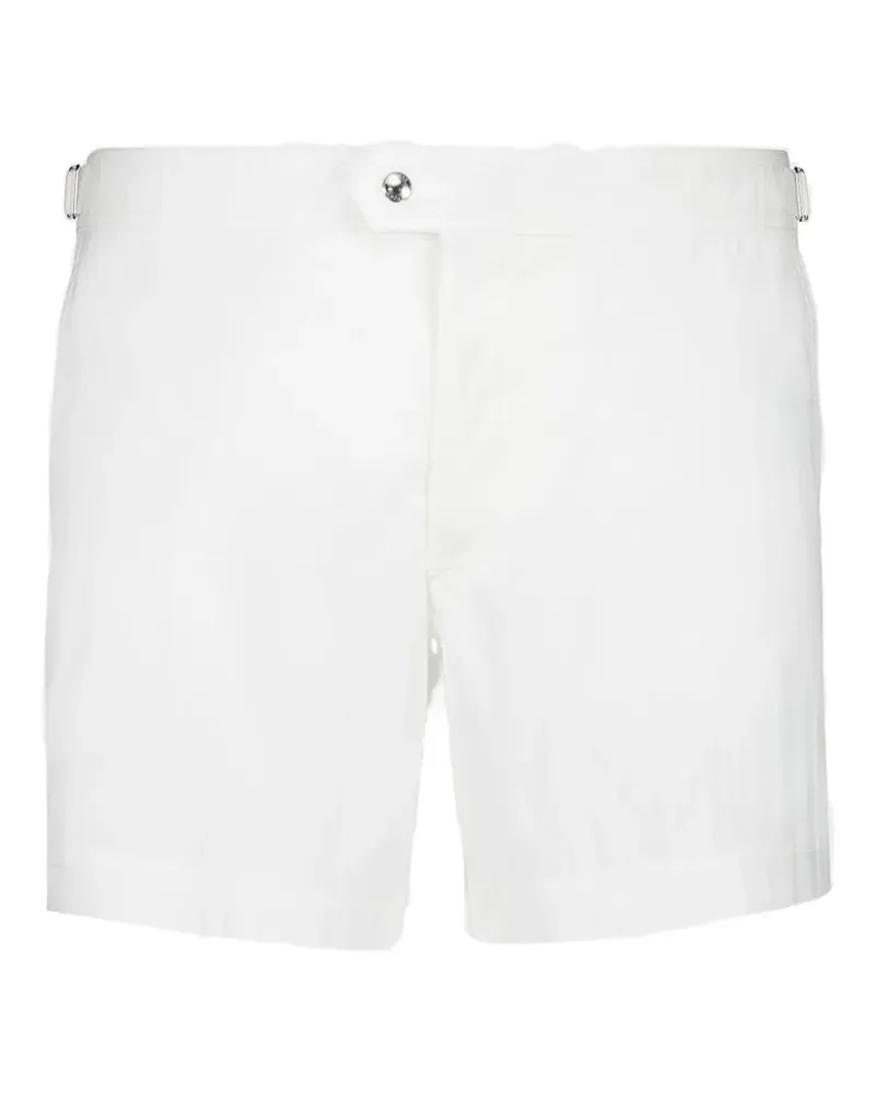 Tom Ford buckle-detail swim shorts - Weiß Weiß