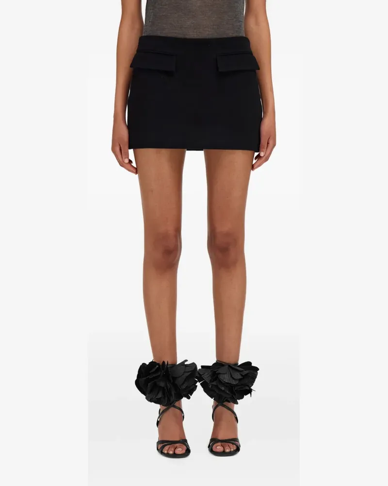 Ferragamo Minirock mit Pattentaschen - Schwarz Schwarz