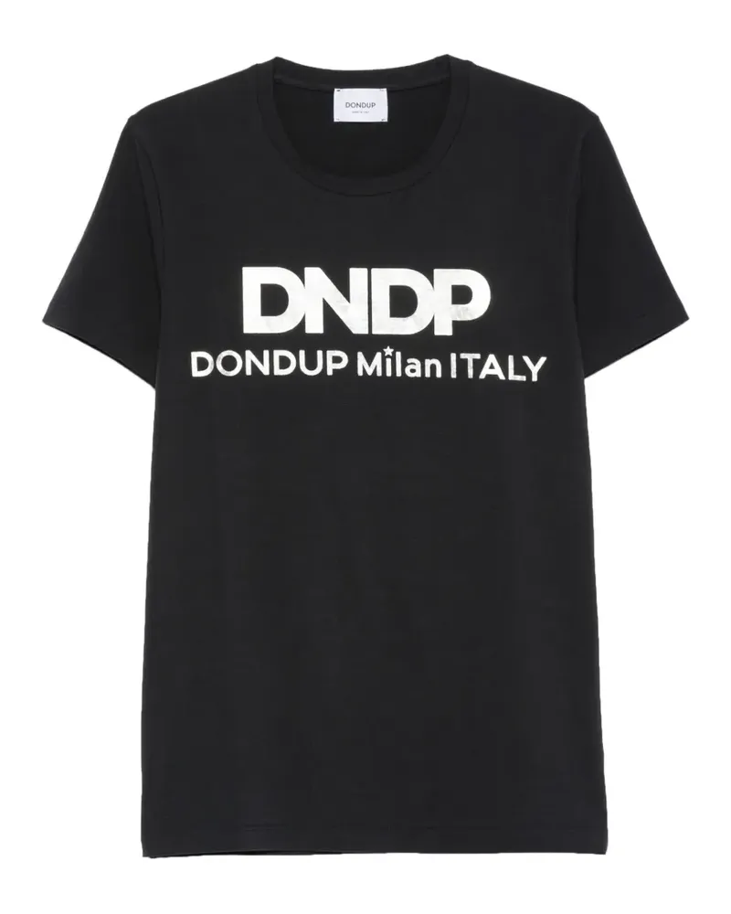 Dondup logo-print cotton T-shirt - Schwarz Schwarz