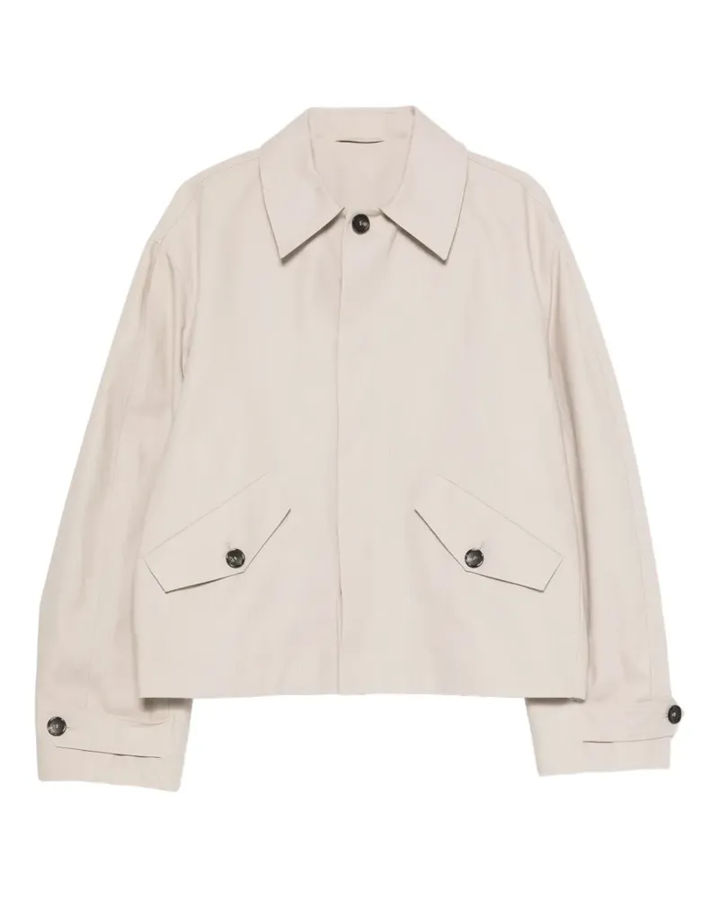 Séfr Cosme button-up flap-pocket jacket - Nude Nude