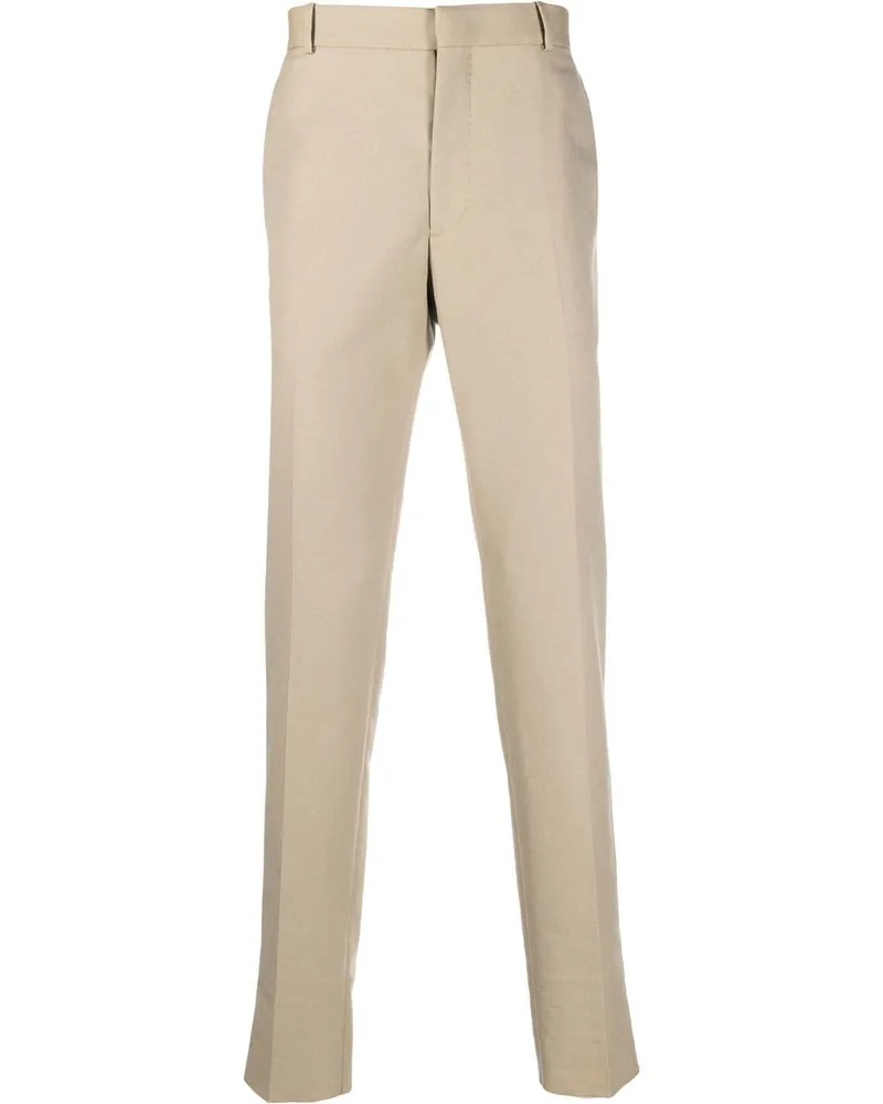 Alexander McQueen Halbhohe Tapered-Hose - Nude Nude