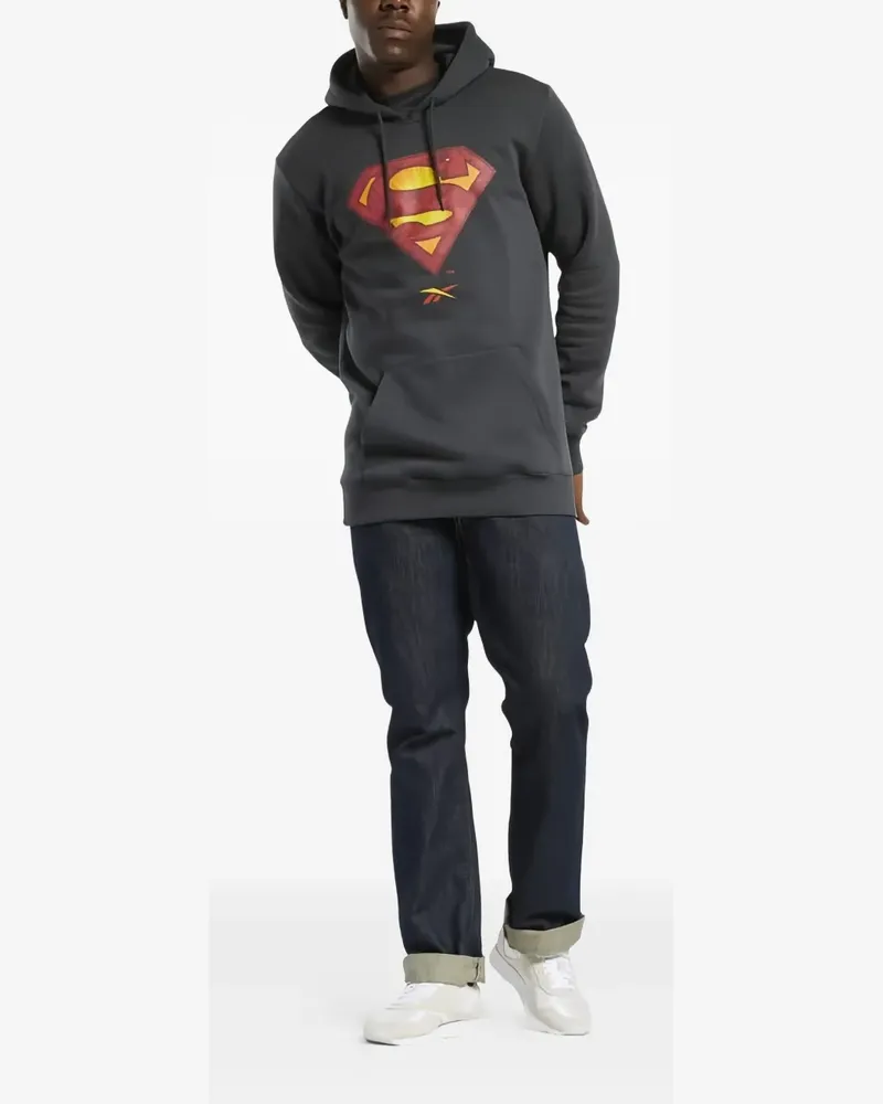 adidas Hoodie mit Superman-Logo - Schwarz Schwarz