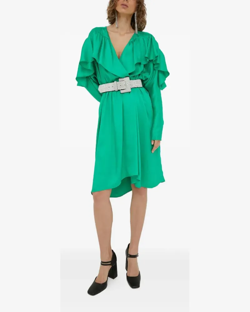 Day Birger et Mikkelsen Wickelkleid mit Rüschen - Grün Grün