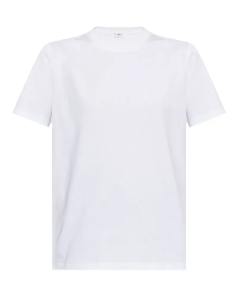Balmain Kurzärmeliges T-Shirt - Weiß Weiß