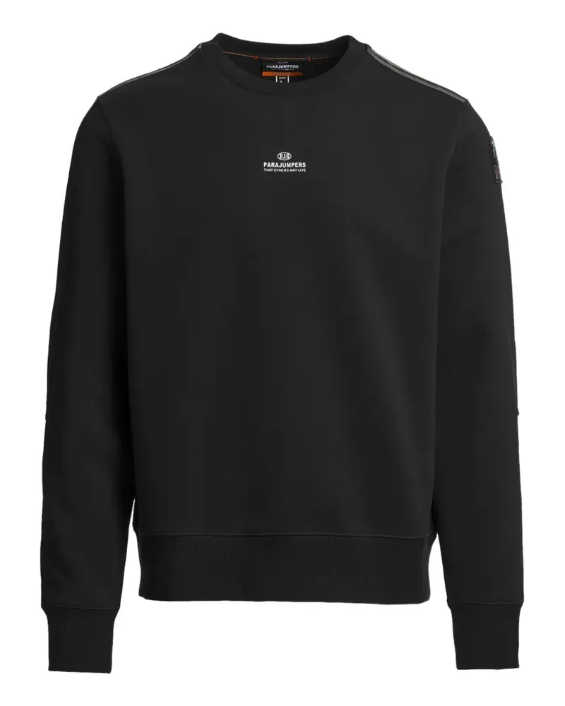 Parajumpers logo-print panelled sweater - Schwarz Schwarz