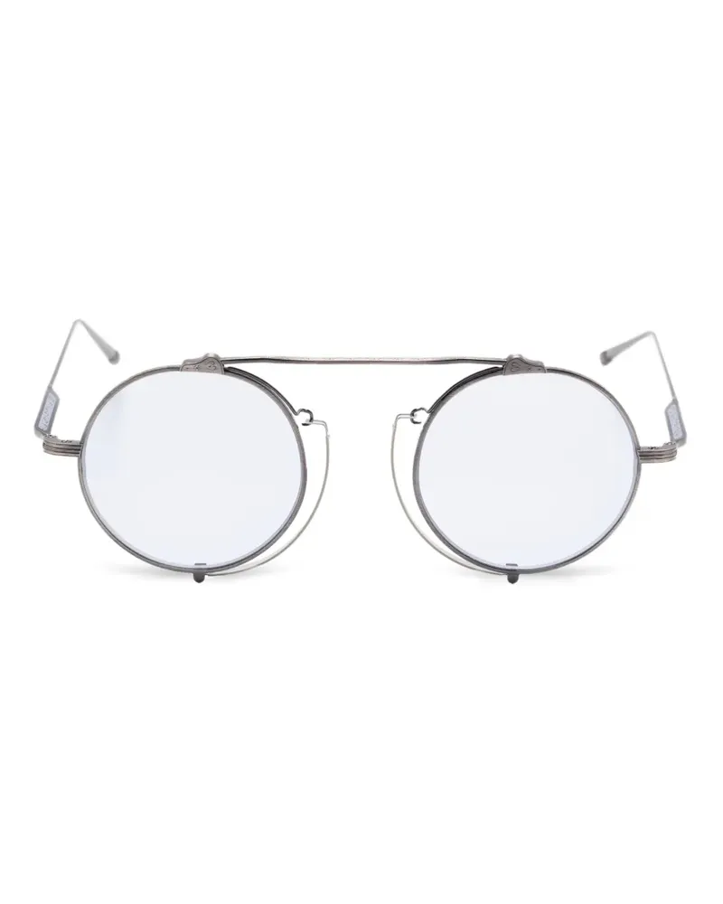 MATSUDA Sonnenbrille mit rundem Gestell - Grau Grau