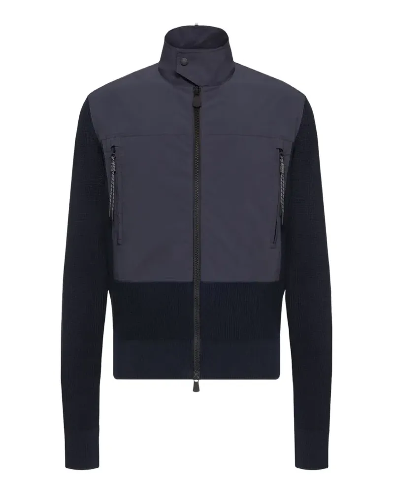 Moncler Cardigan mit Reißverschlusstasche - Blau Blau