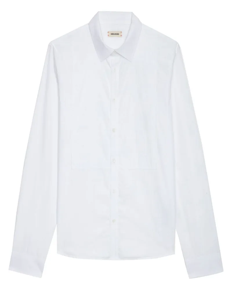 Zadig & Voltaire Sydney Smoking Hemd - Weiß Weiß