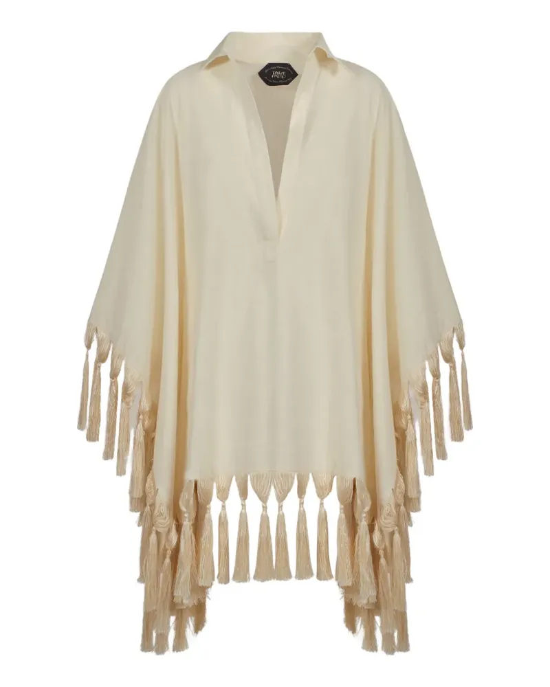 Taller Marmo Aguas Blancas tassel-trimmed kaftan - Nude Nude
