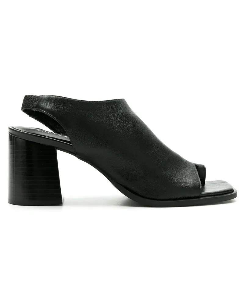 Sarah Chofakian Flache Sandalen - Schwarz Schwarz