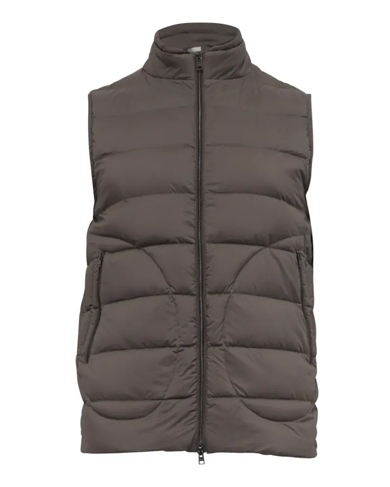 Herno Daunenweste mit Reißverschlusstaschen - Grau Grau