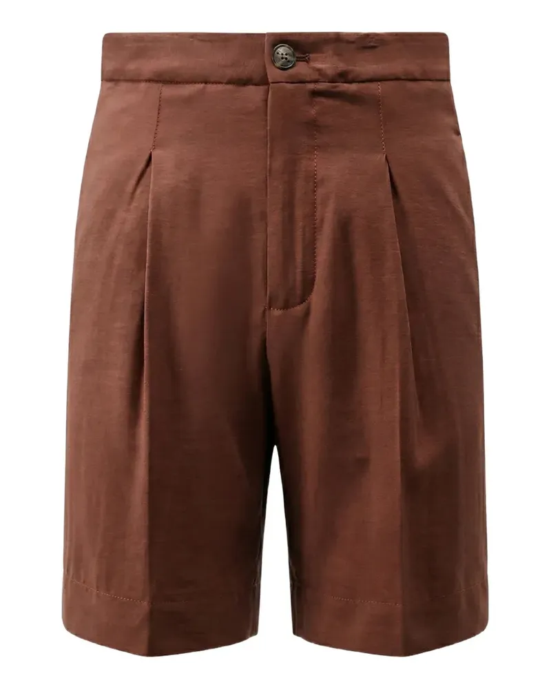 Hevò Shorts mit Falten - Braun Braun