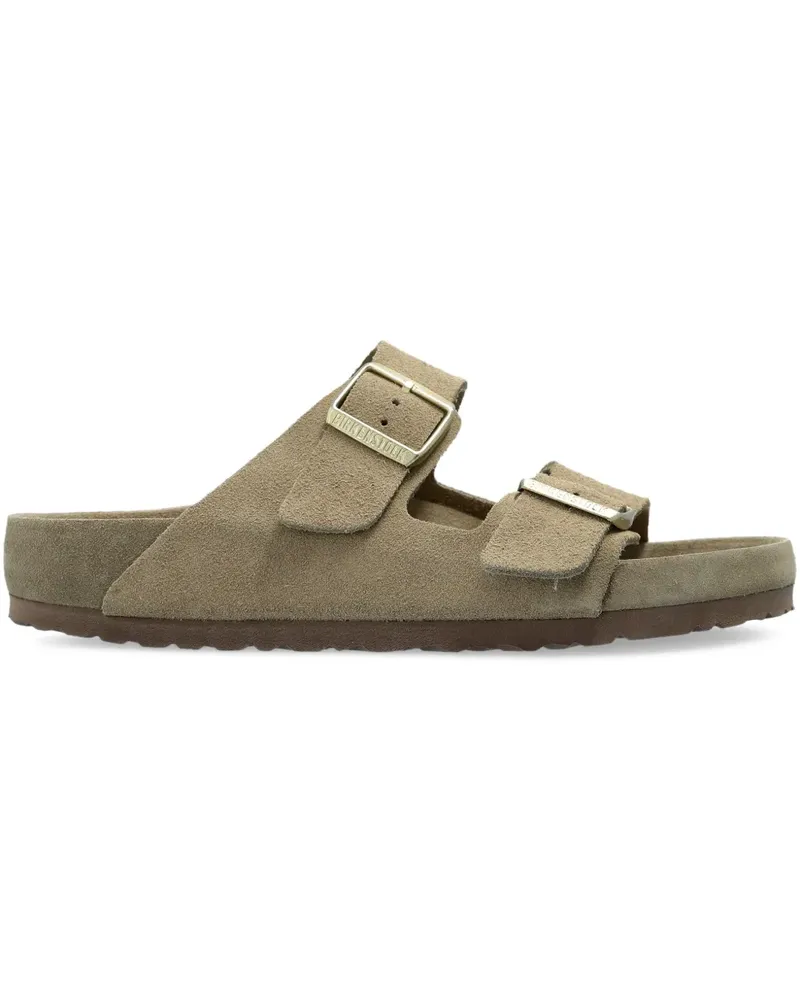 Birkenstock Arizona Pantoletten mit Schnallen - Nude Nude