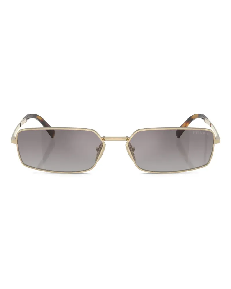 Prada Sonnenbrille mit eckigem Gestell - Gold Gold