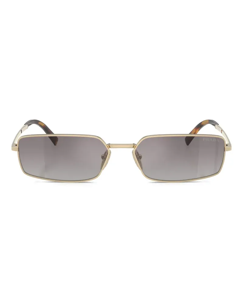 Prada Sonnenbrille mit eckigem Gestell - Gold Gold