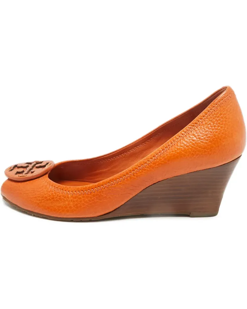 Tory Burch Sally wedge pumps - Orange Orange