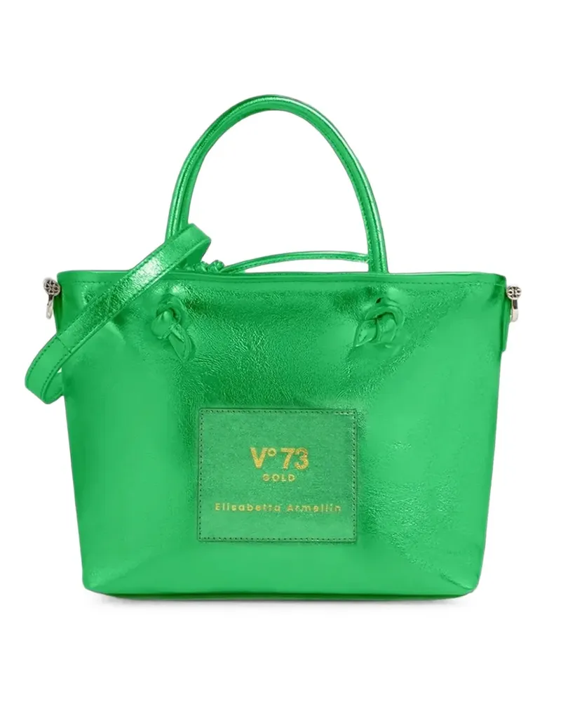 V°73 Tote Bag im Metallic-Look - Grün Grün