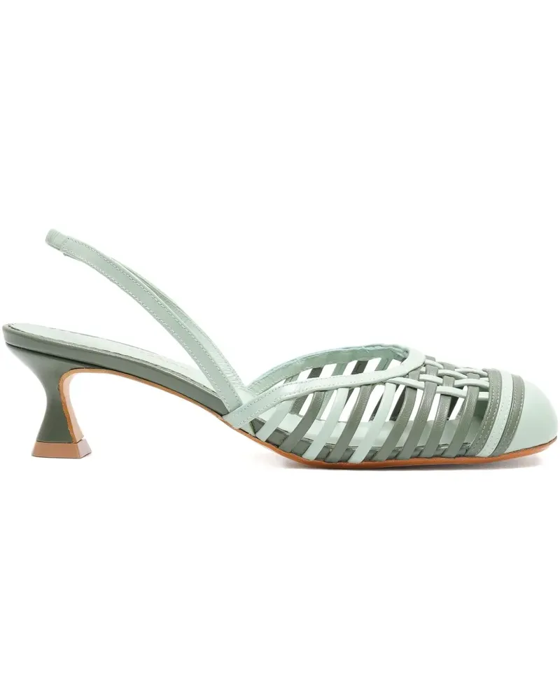 Sarah Chofakian Madeleine Slingback-Pumps 35mm - Grün Grün
