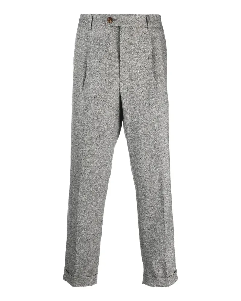 Brunello Cucinelli pleated wool trousers - Grau Grau