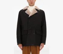 Cabanjacke mit Pelzkragen - Braun