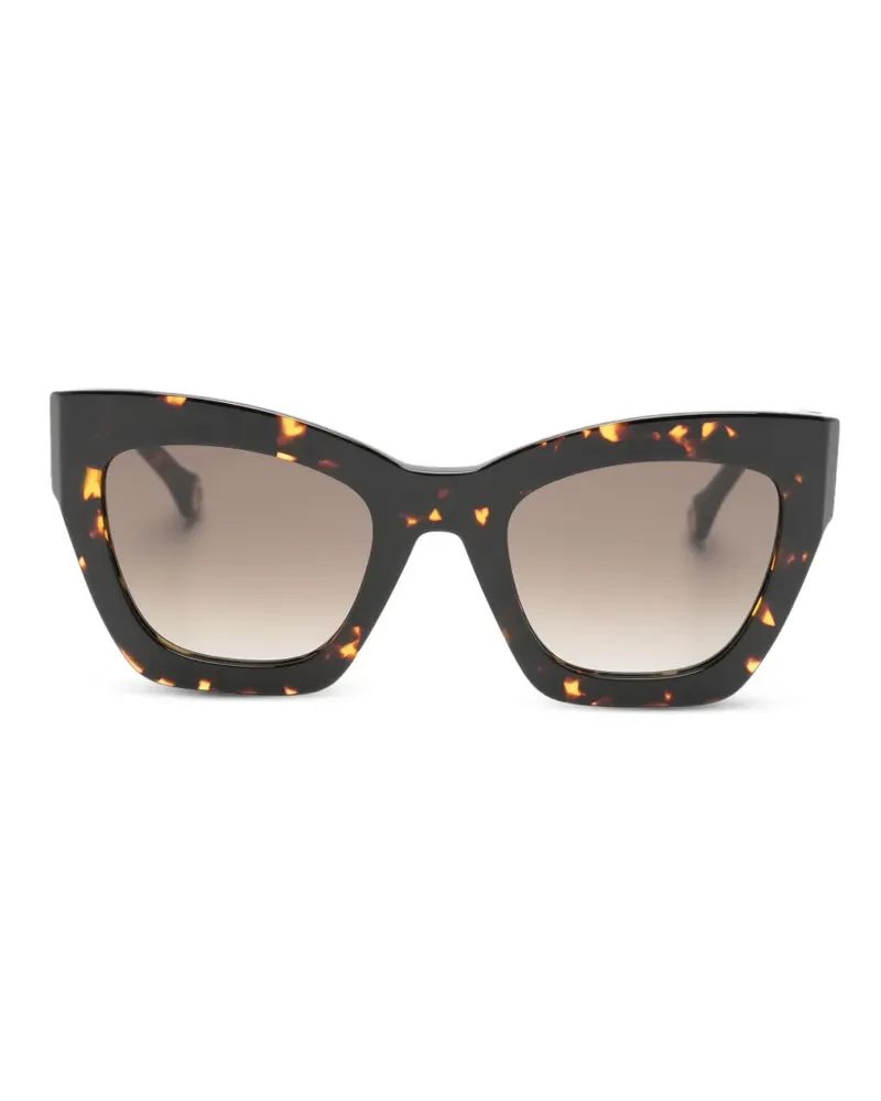 Carolina Herrera New York Cat-Eye-Sonnenbrille in Schildpattoptik - Braun Braun