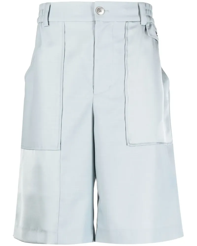 Feng Chen Wang Bermudas mit Kontrasteinsätzen - Blau Blau