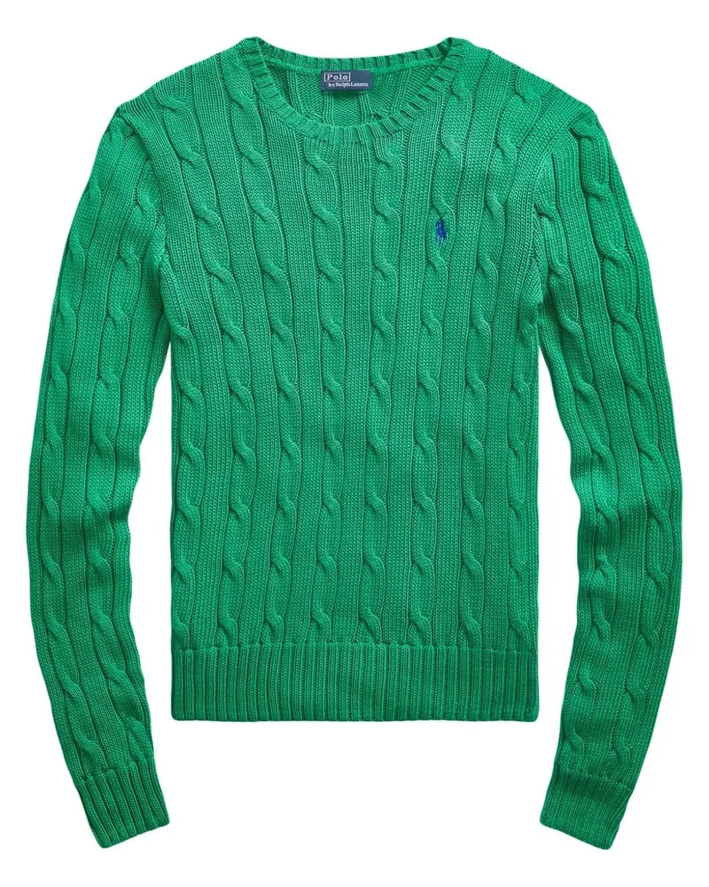 Ralph Lauren Sweatshirt mit Zopfmuster - Grün Grün
