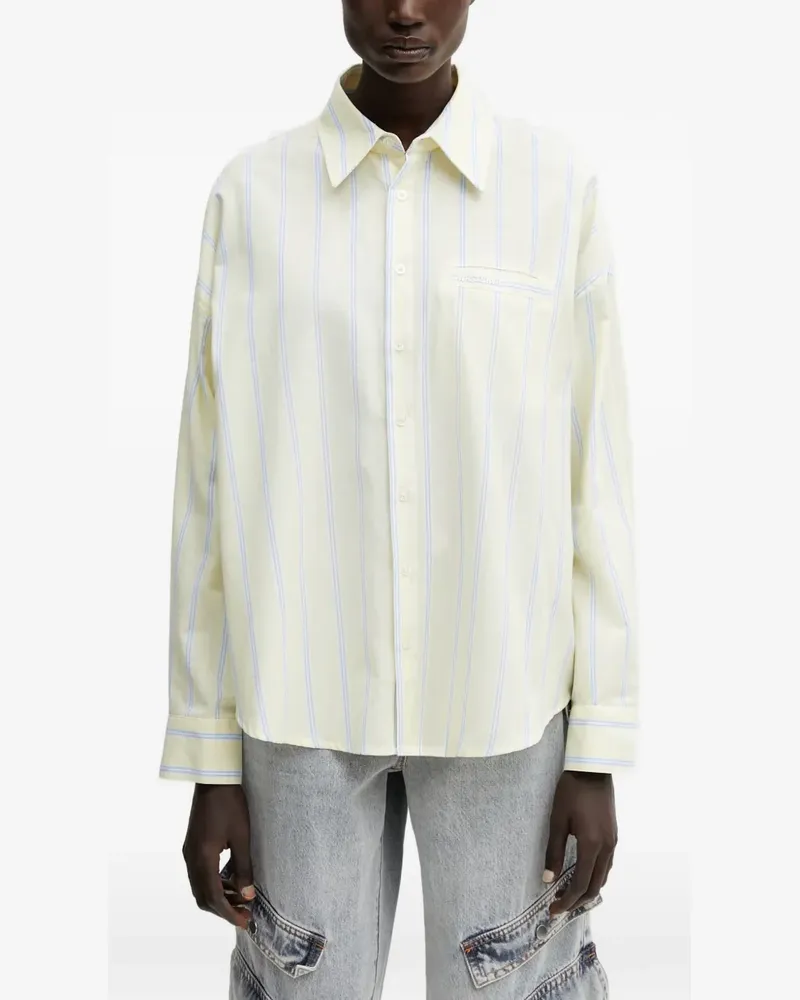 WRSTBHVR Tavi vertical-stripe shirt - Gelb Gelb