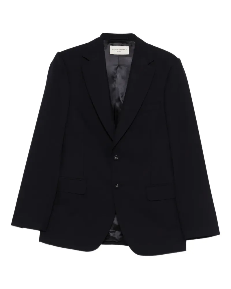 Officine Generale Giovanni single-breasted blazer - Blau Blau