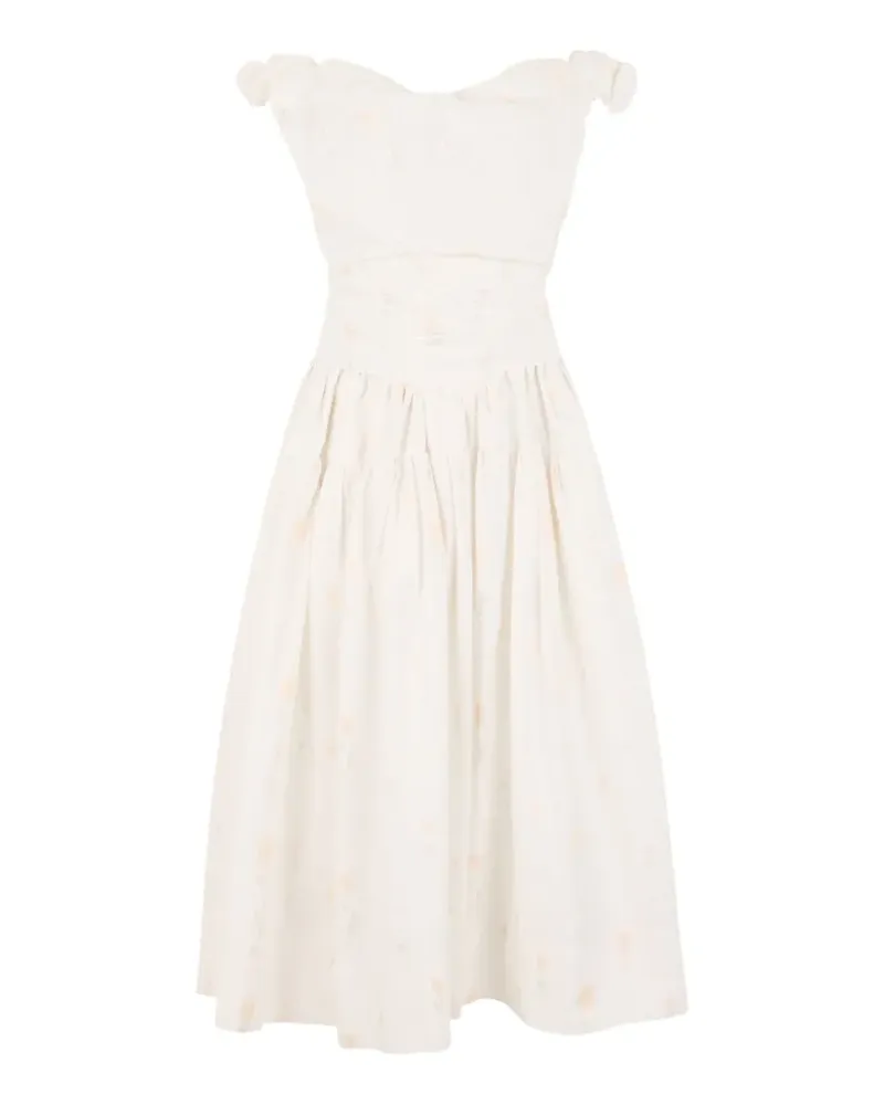 Vivienne Westwood Sunday floral-print midi dress - Nude Nude