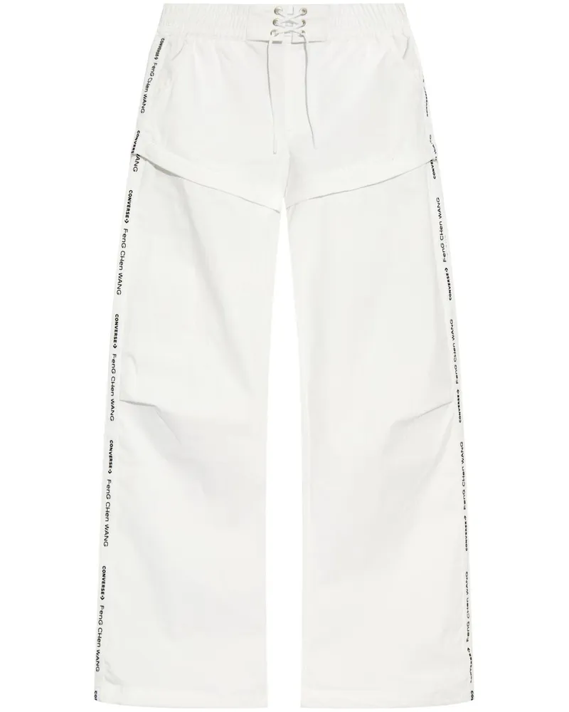 Converse x Feng Chen Wang Cargohose mit beflocktem Logo - Weiß Weiß