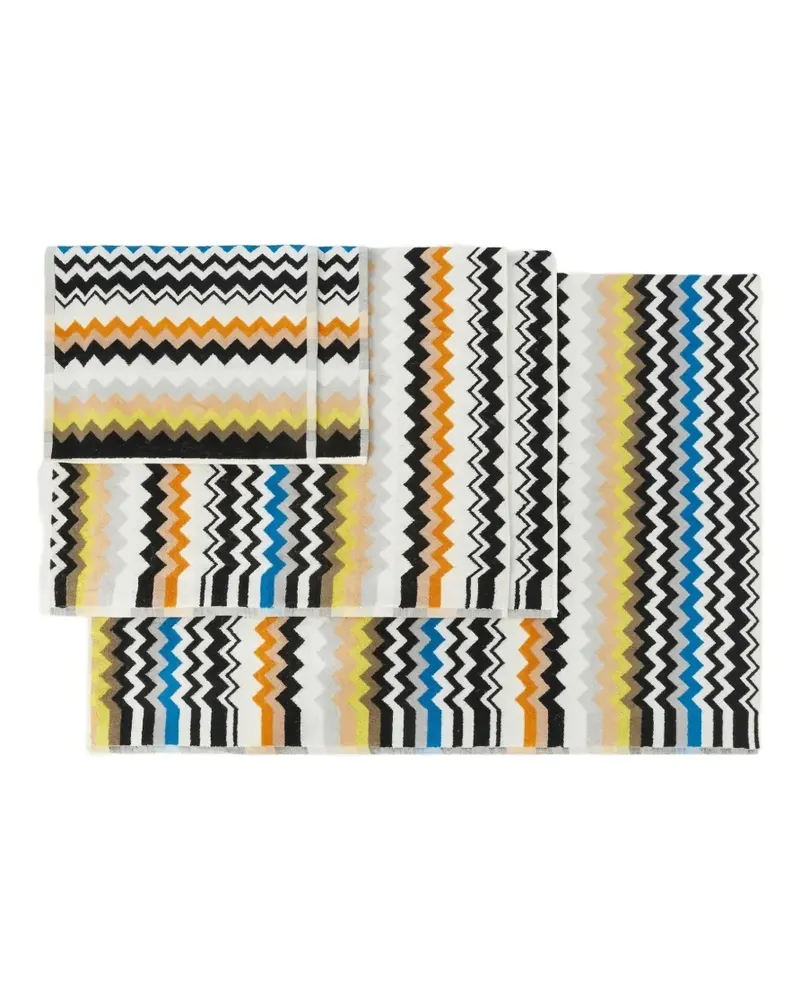 Missoni Home Handtücher mit Zickzackmuster (5er-Set) - Weiß Weiß