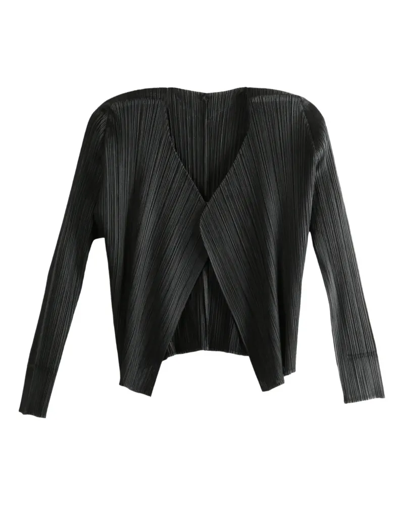 Issey Miyake pleated jacket - Schwarz Schwarz