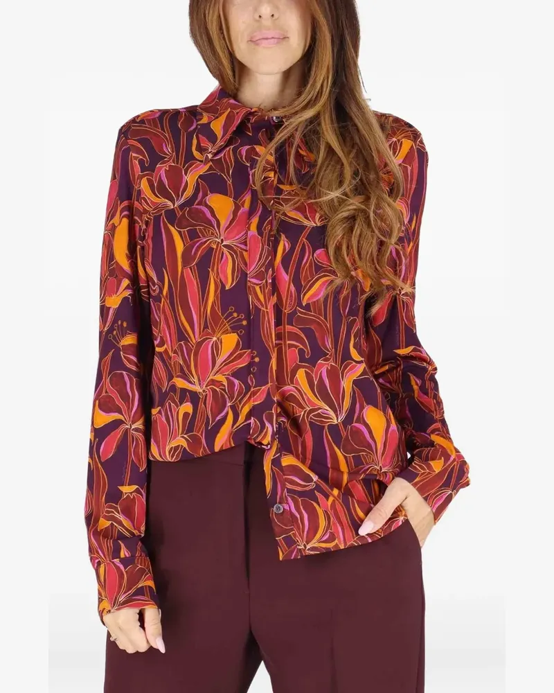 Maliparmi Hemd mit Blumenmuster - Violett Violett
