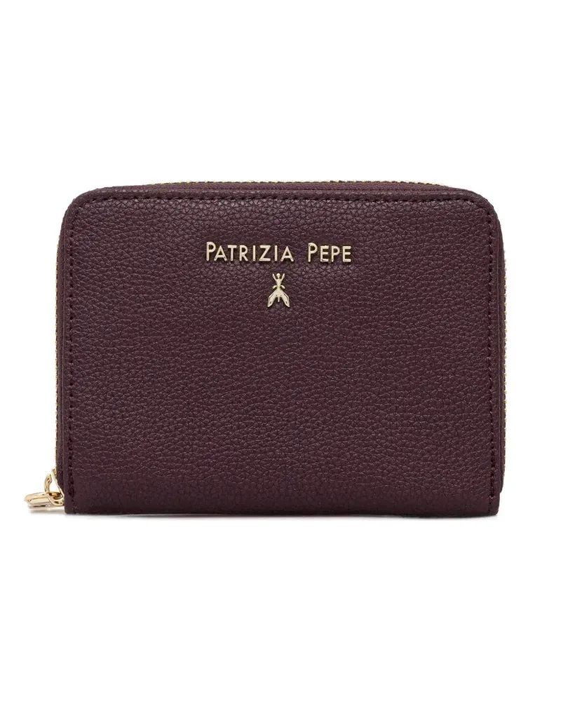 Patrizia Pepe logo-lettering zipped wallet - Violett Violett