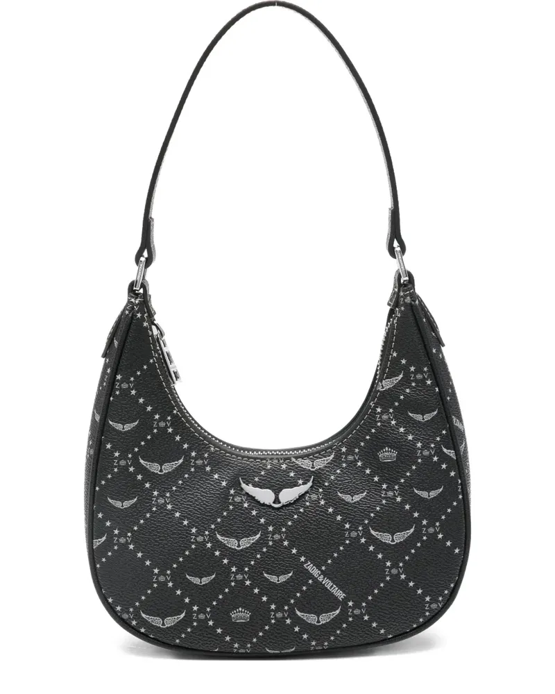 Zadig & Voltaire Z Night Out logo graphic shoulder bag - Schwarz Schwarz
