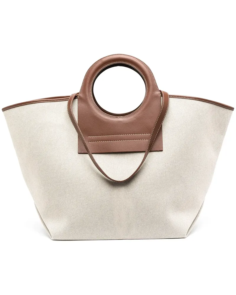 HEREU Großer Cala Canvas-Shopper - Nude Nude