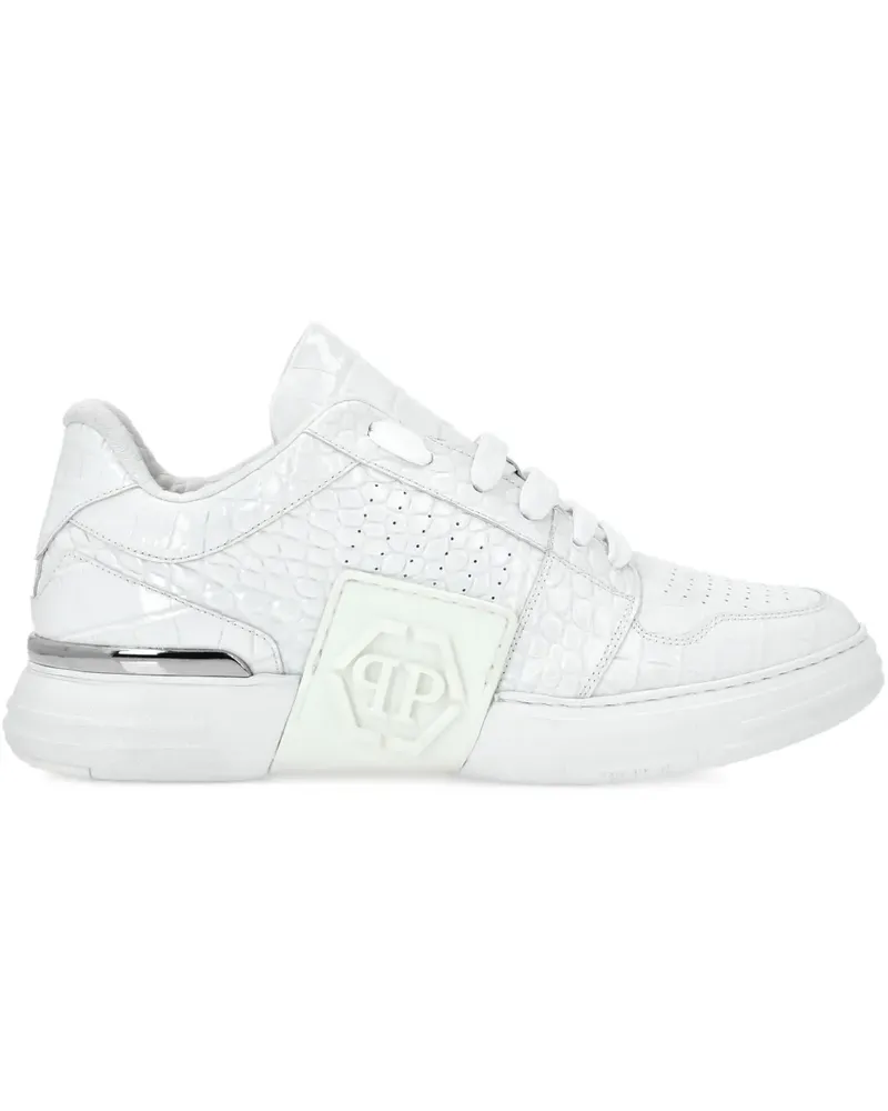 Philipp Plein Hexagon Lo-Top Sneakers - Weiß Weiß