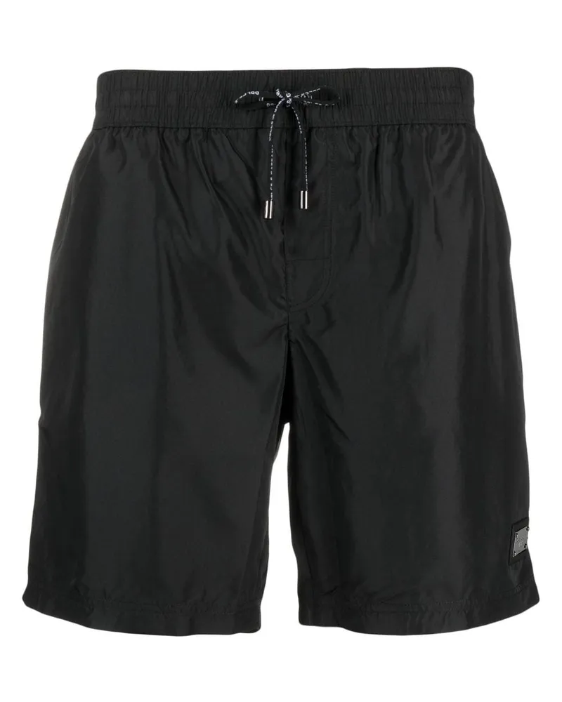 Dolce & Gabbana Badeshorts mit Kordelzug - Schwarz Schwarz