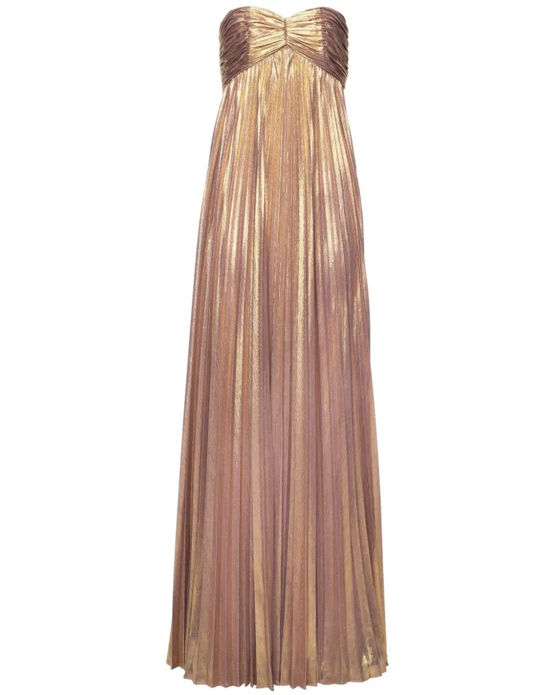 Retrofête Kleid mit metallischem Finish - Gold Gold