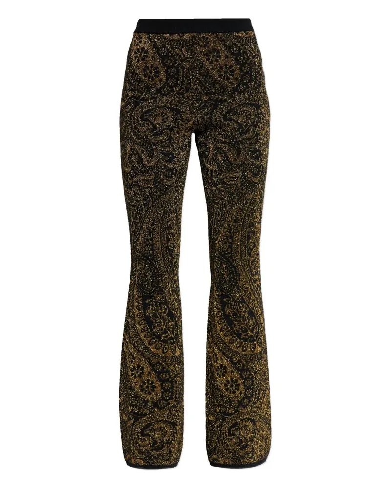 Etro Hose mit Paisleymuster - Schwarz Schwarz
