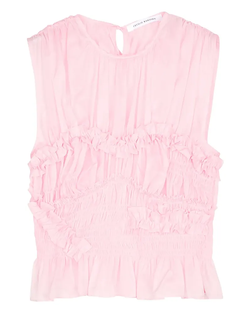 Cecilie Bahnsen Gerüschtes Uphi Oberteil - Rosa Rosa