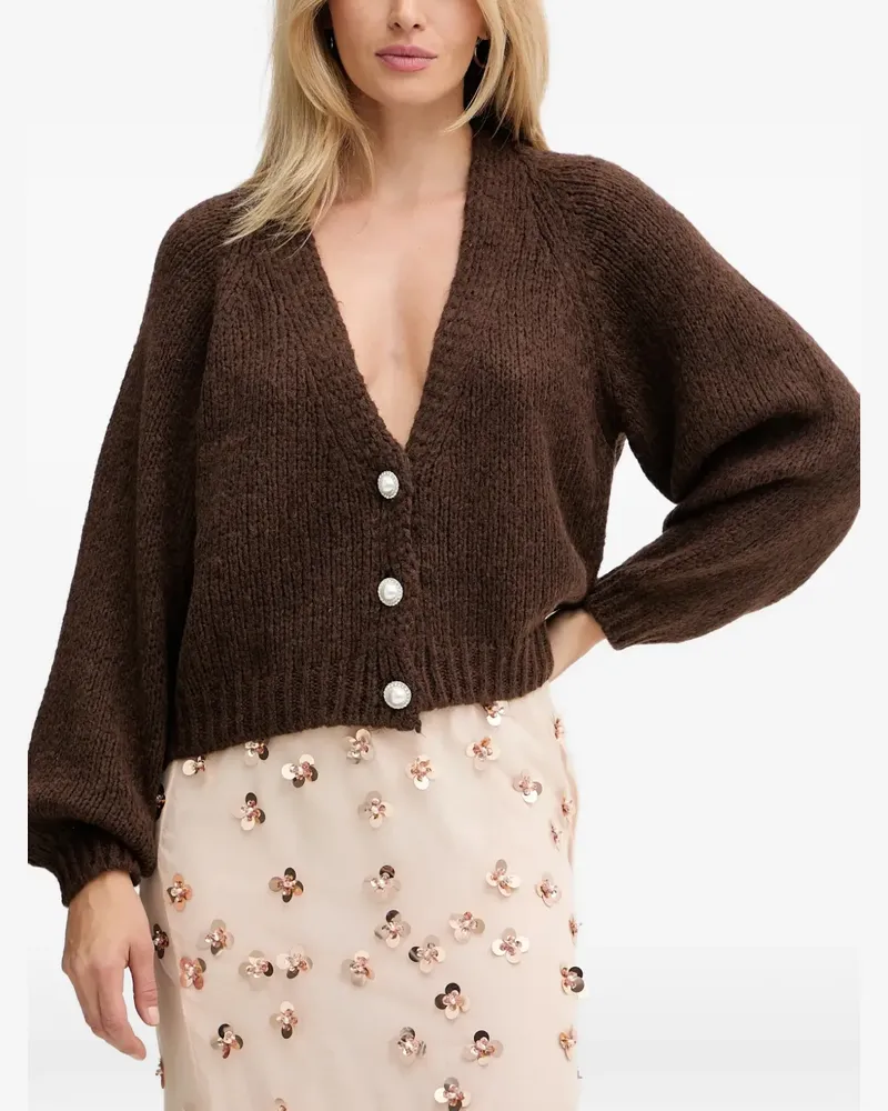 HAVEONE long-sleeves cardigan - Braun Braun