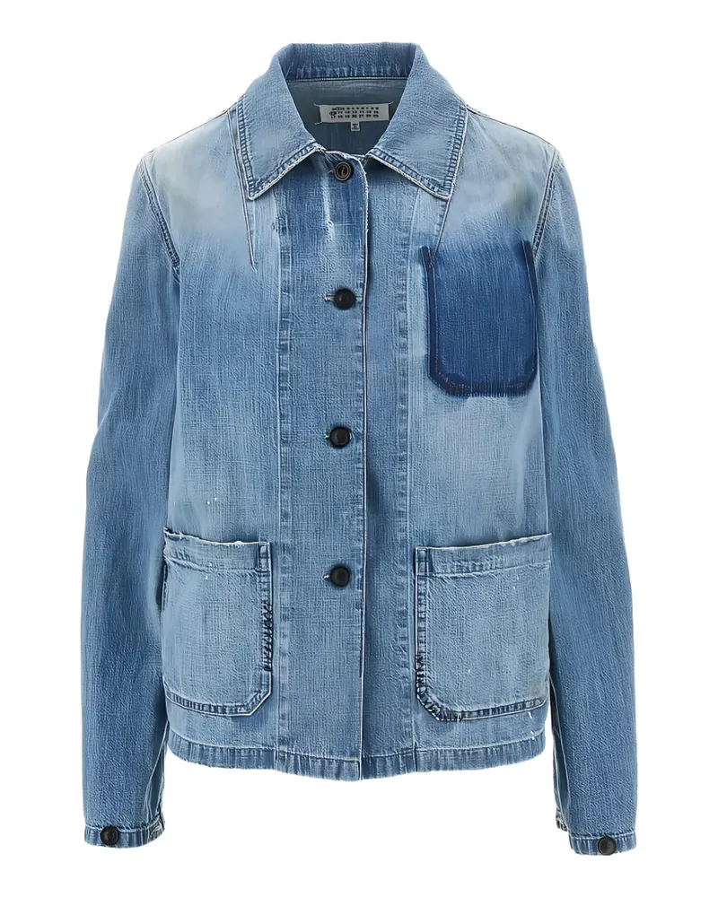 Maison Margiela Jeanshemd mit Knopfleiste - Blau Blau