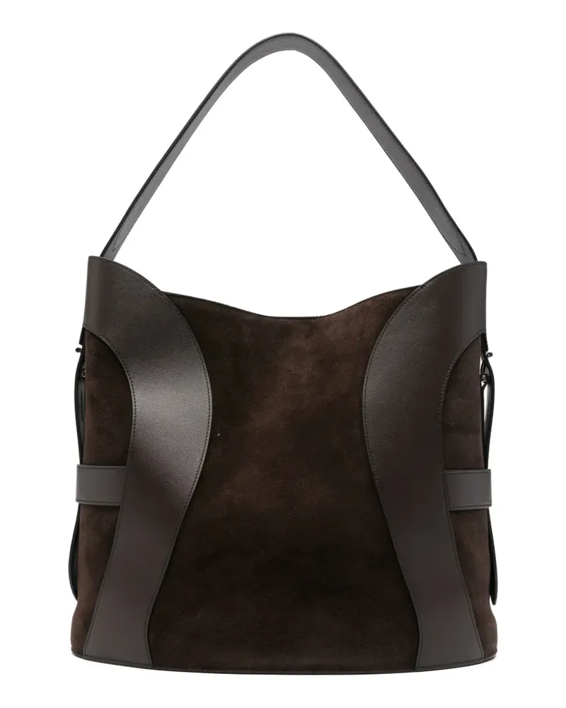 Aigner Deborah Beuteltasche mit Einsätzen - Braun Braun