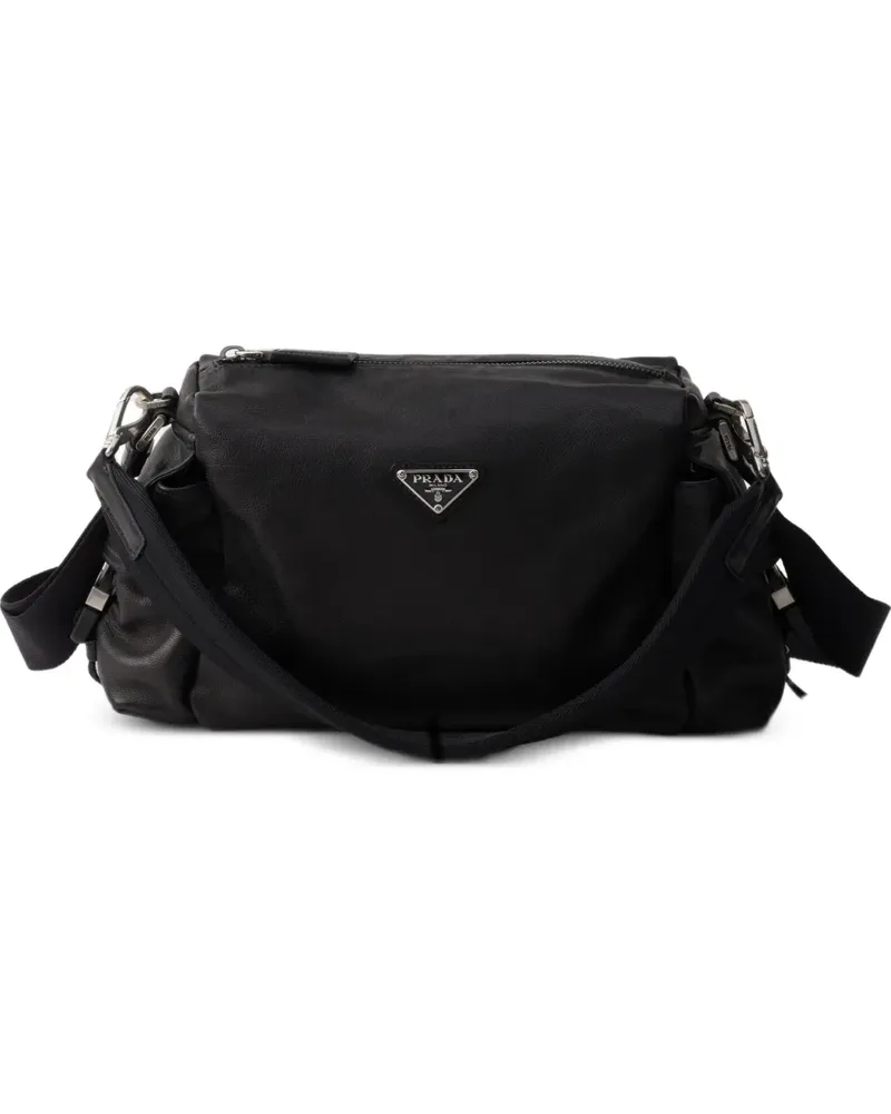 Prada Explorer Schultertasche - Schwarz Schwarz