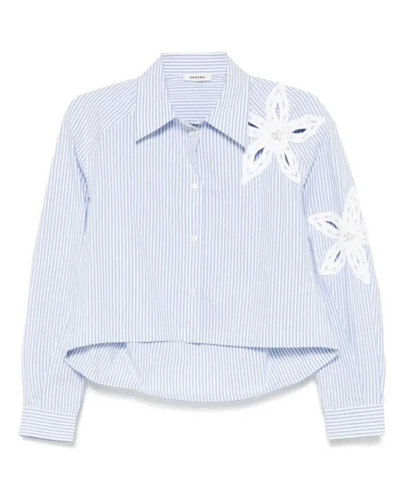 Sandro Gestreiftes Hemd - Blau Blau