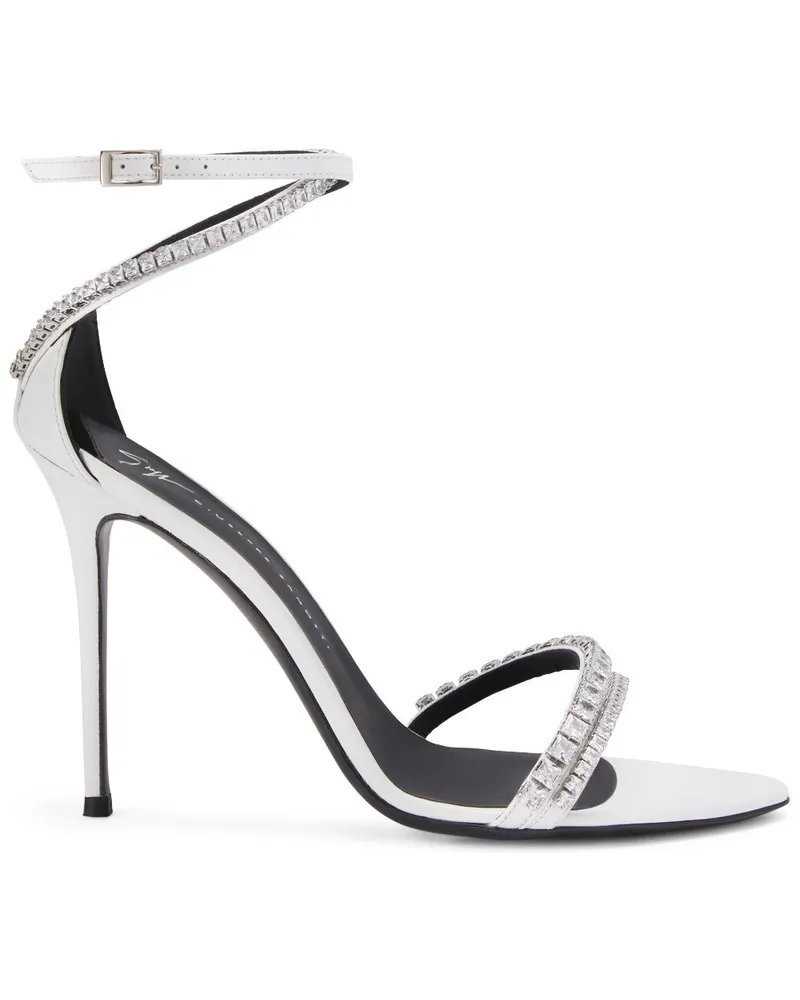 Giuseppe Zanotti Sandalen im Metallic-Look - Weiß Weiß