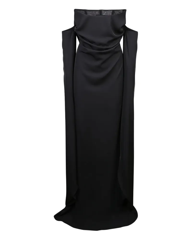 Giuseppe di Morabito Drapiertes Abendkleid - Schwarz Schwarz